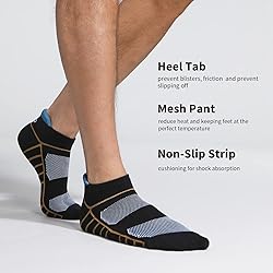 Lapulas Athletic Ankle Socks Low Cut Cushioned