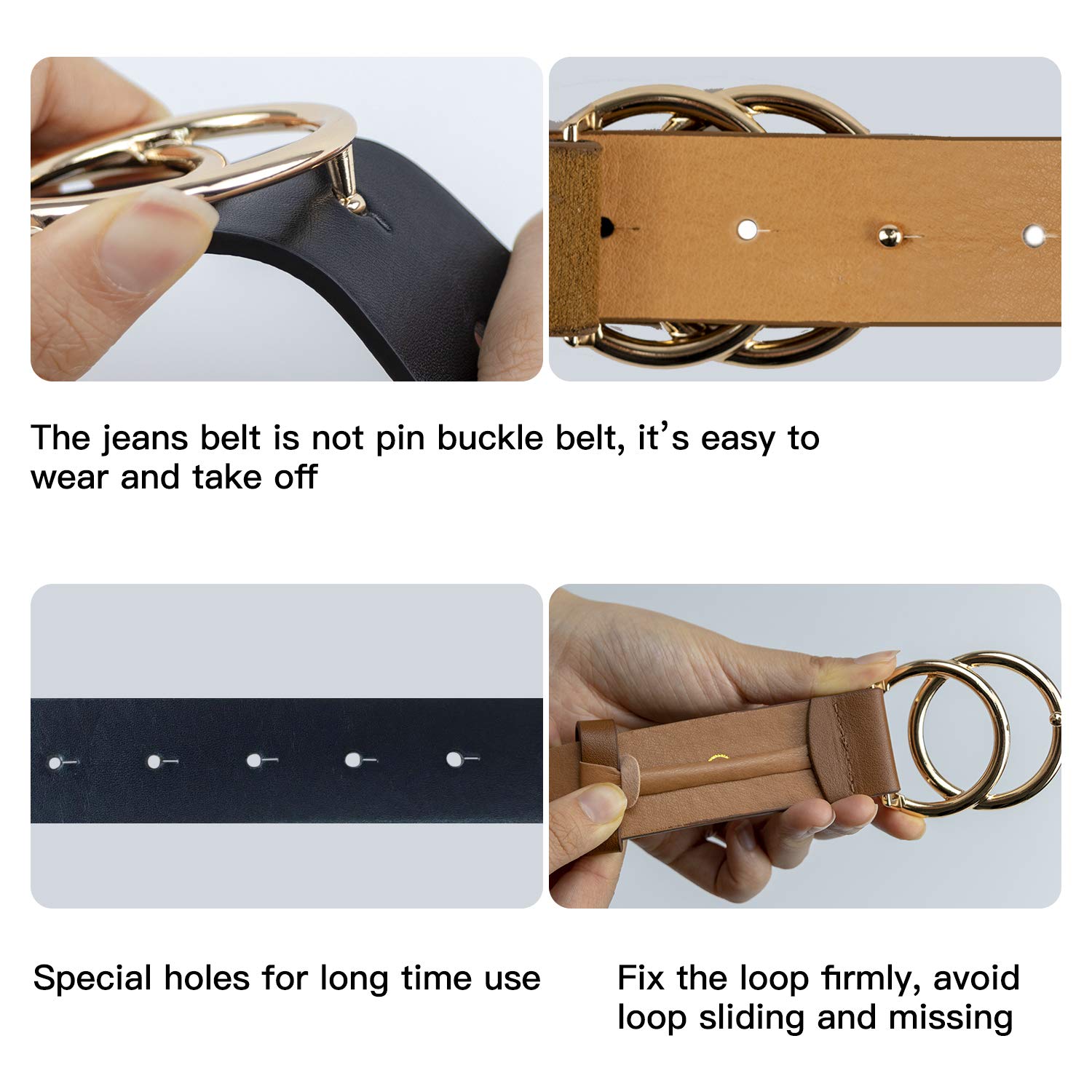 how to wear belt with two rings