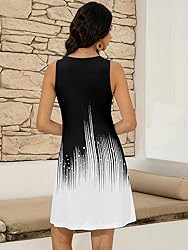 LUXVEER Women's Summer Dress 2025 Sleeveless Floral