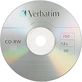 Verbatim CD-RW 80min 700MB 4x-12x High Speed Branded 25pk Spindle view 2