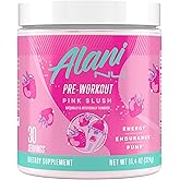 Alani Nu Pre Workout Powder Pink Slush, Amino Energy Boost, Endurance Supplement, Sugar Free, 200mg Caffeine, L-Theanine, Beta-Alanine, L-Citrulline, 30 Servings