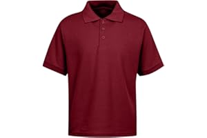 Premium Wear Boys School Uniform Short Sleeve Stain Guard Polo Shirt