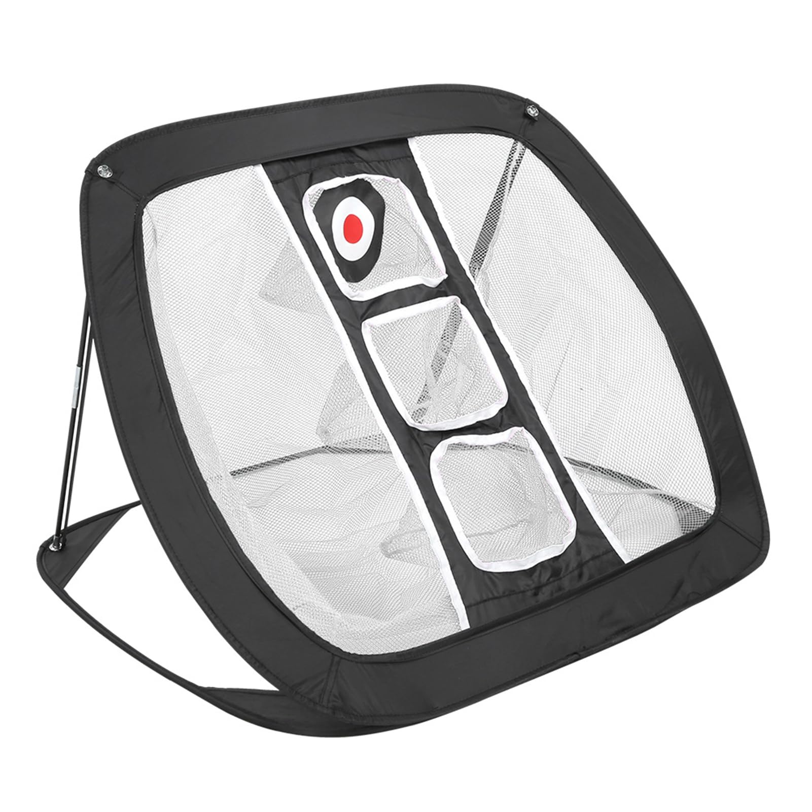 Leapiture Golf Outdoor Practice Net Tennis Target Foldable Portable Indoor Golf Hitting Net Training Equipment Black