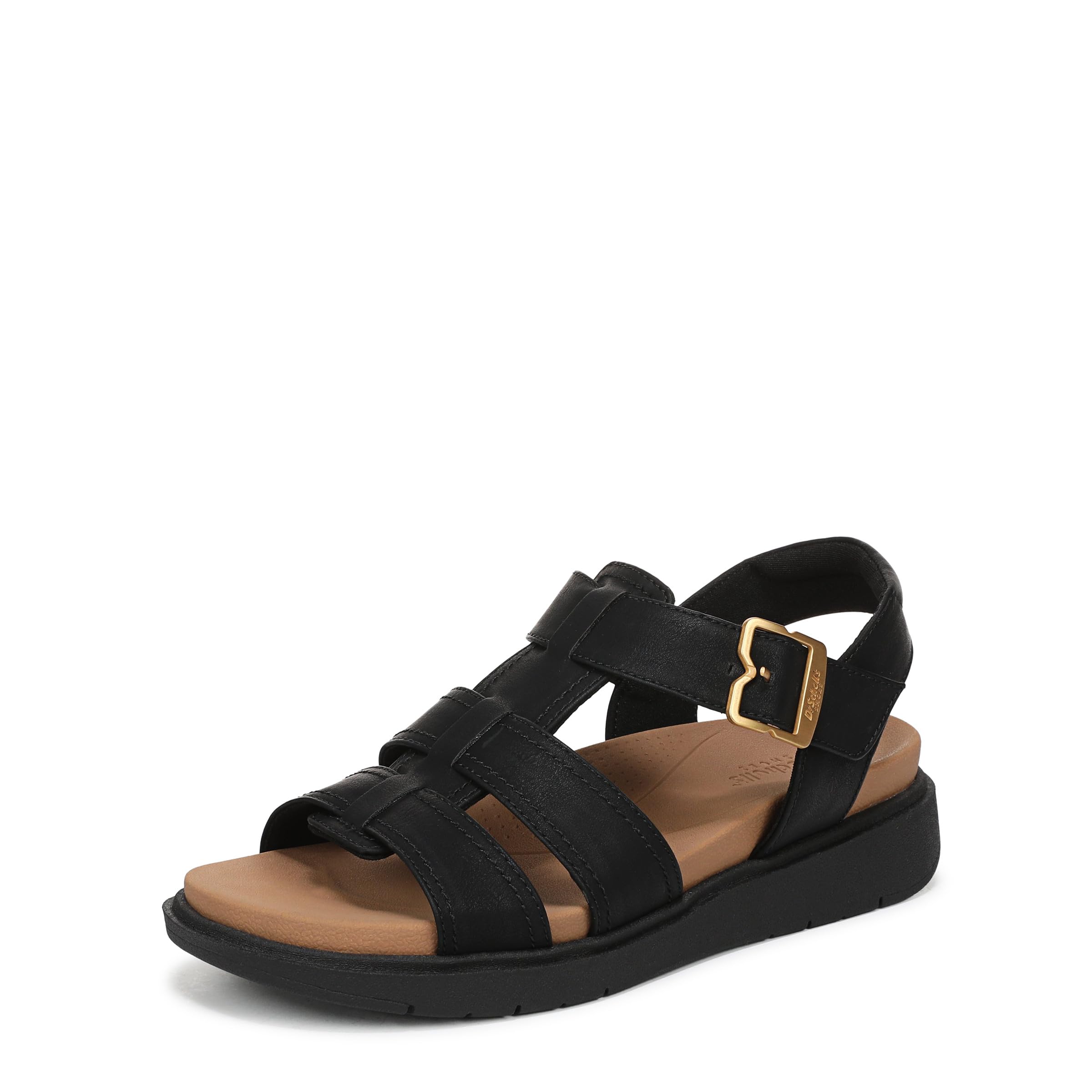 Dr. Scholl’s Women’s Penny Fisherman Sandal Black Smooth 8.5 M