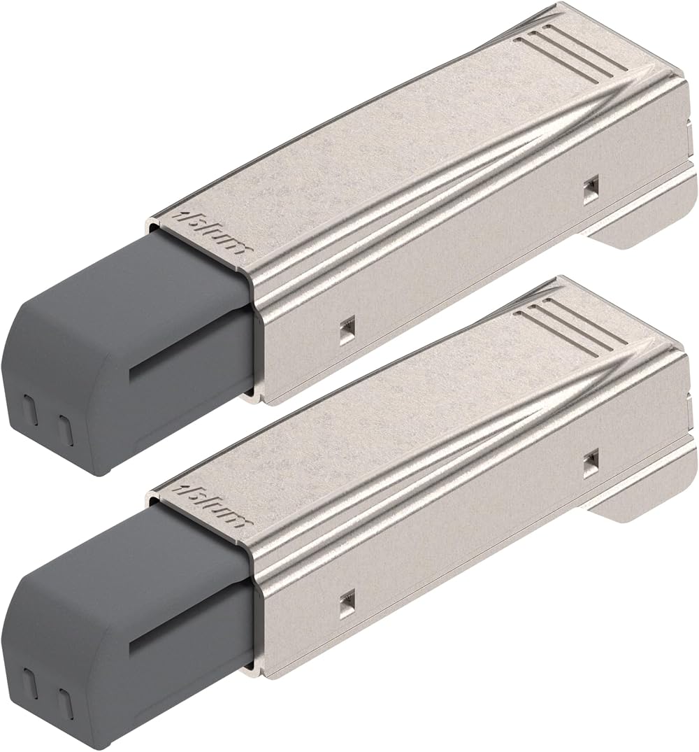 Blum 973A0500.01x2 Blumotion Straight Arm Full Overlay Hinge Nickel Pack of 2