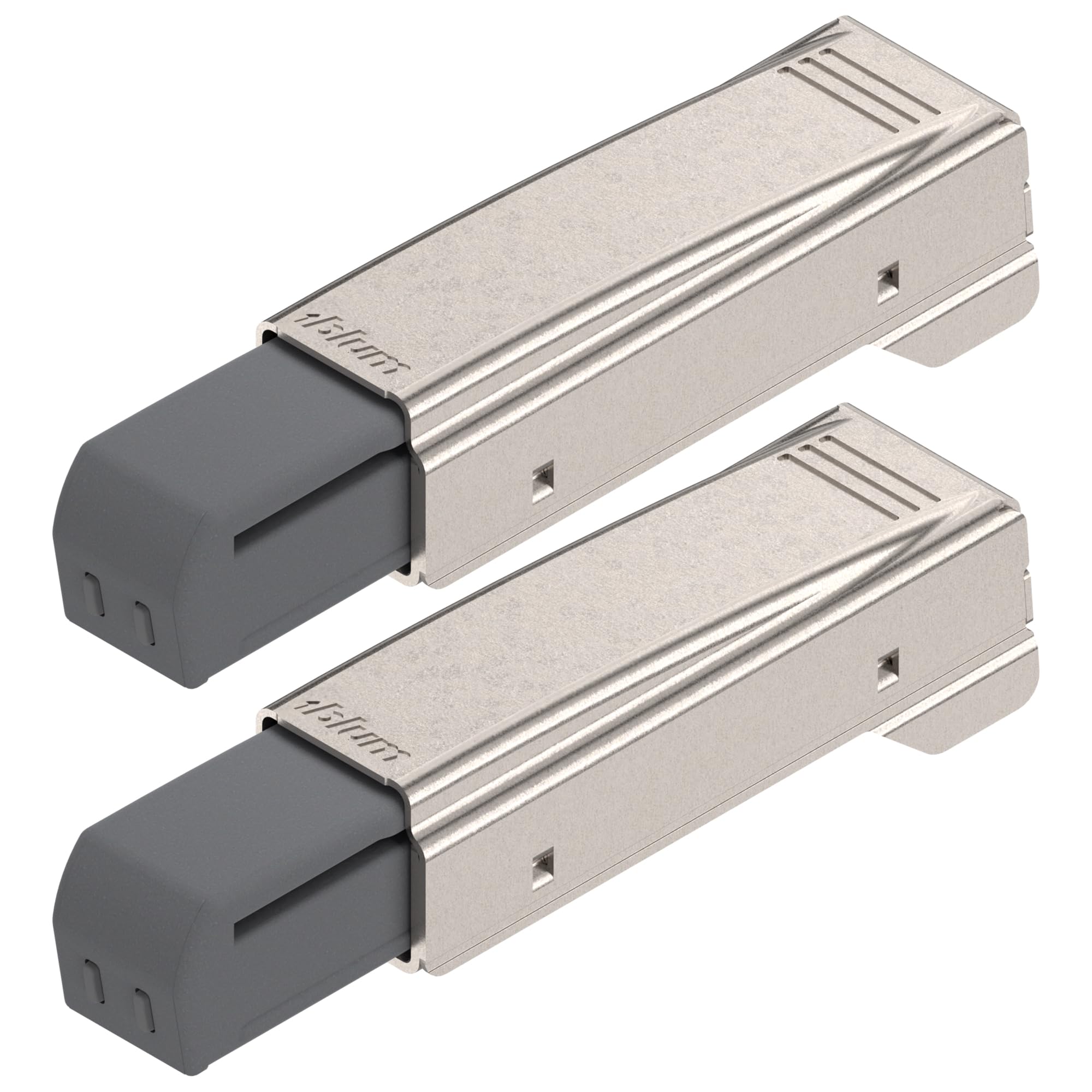 Blum 973A0500.01x2 973A Blumotion Straight Arm Full Overlay Hinge for Doors, Nickel Finish (Pack of 2)