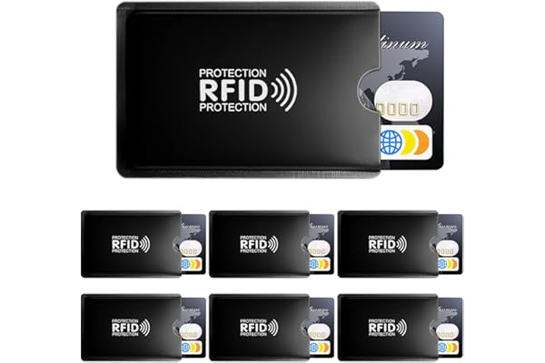 Credit Card Protector, 20 Pcs RFID Blocking Sleeves, Identity Card Protector for Credit Card, Debit Card, Metro Card, Passpor