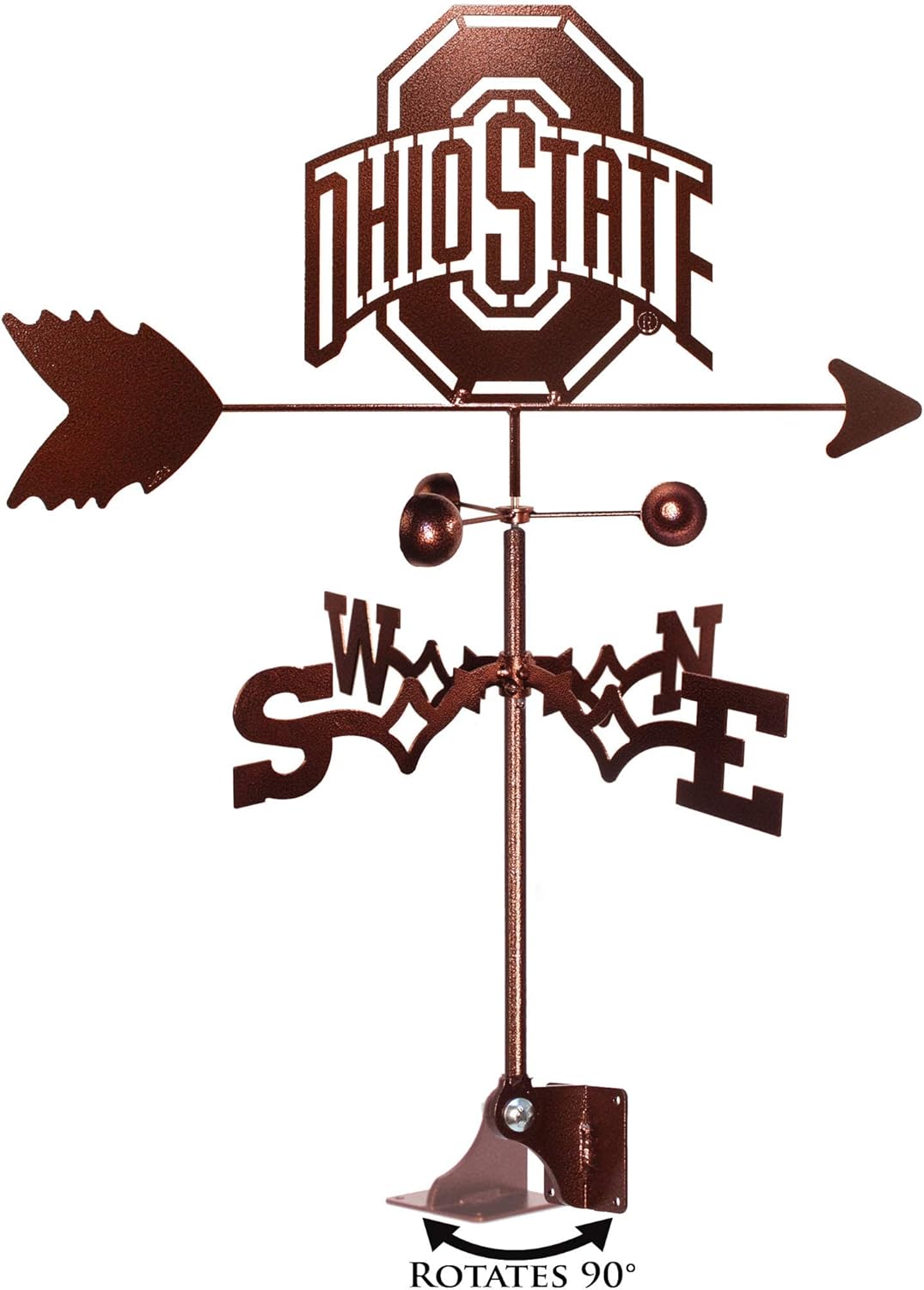 Weathervanes - SWEN Products Ohio State Buckeyes Weathervane (Adjustable Mount Include)