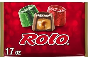 ROLO Rich Chocolate Caramels, Christmas Candy Bag, 17 oz