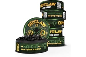OUTLAW DIP COMPANY Outlaw Dark Wintergreen NiC-Safe™ Fat Cut - 6 Pack - Tobacco & Nicotine Free Chew