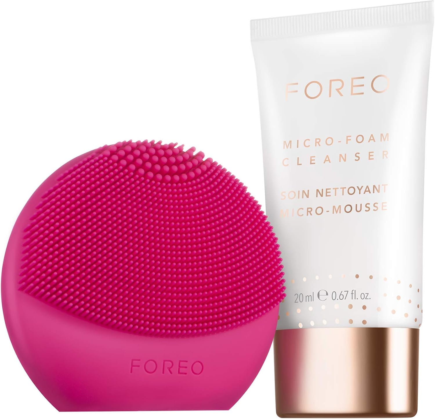 FOREO fit set LUNA play plus Facial Brush + 20 ml MicroFoam Cleanser