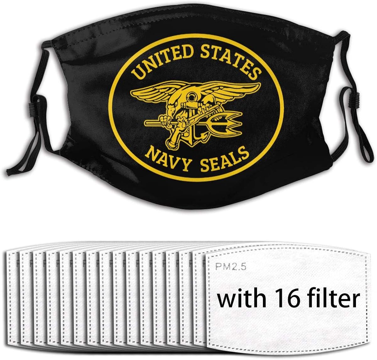 Navy Seals Mask with Filter Muffle Protective Face Mask for Men's