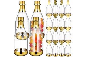 20Pcs Bottle Candy Container Mini Bottle Party Favors Metallic Bottle Container for Wedding Birthday Party Favors