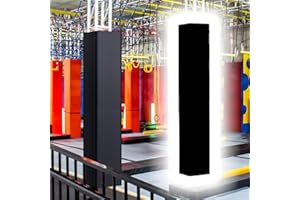 3x3, 6x6, 9x9, 12x12, 20x20 in Basketball Post Padding, H 3 4 5 6 FT Pole Four Padding Covered for Garage/Parking/Gym, Black 