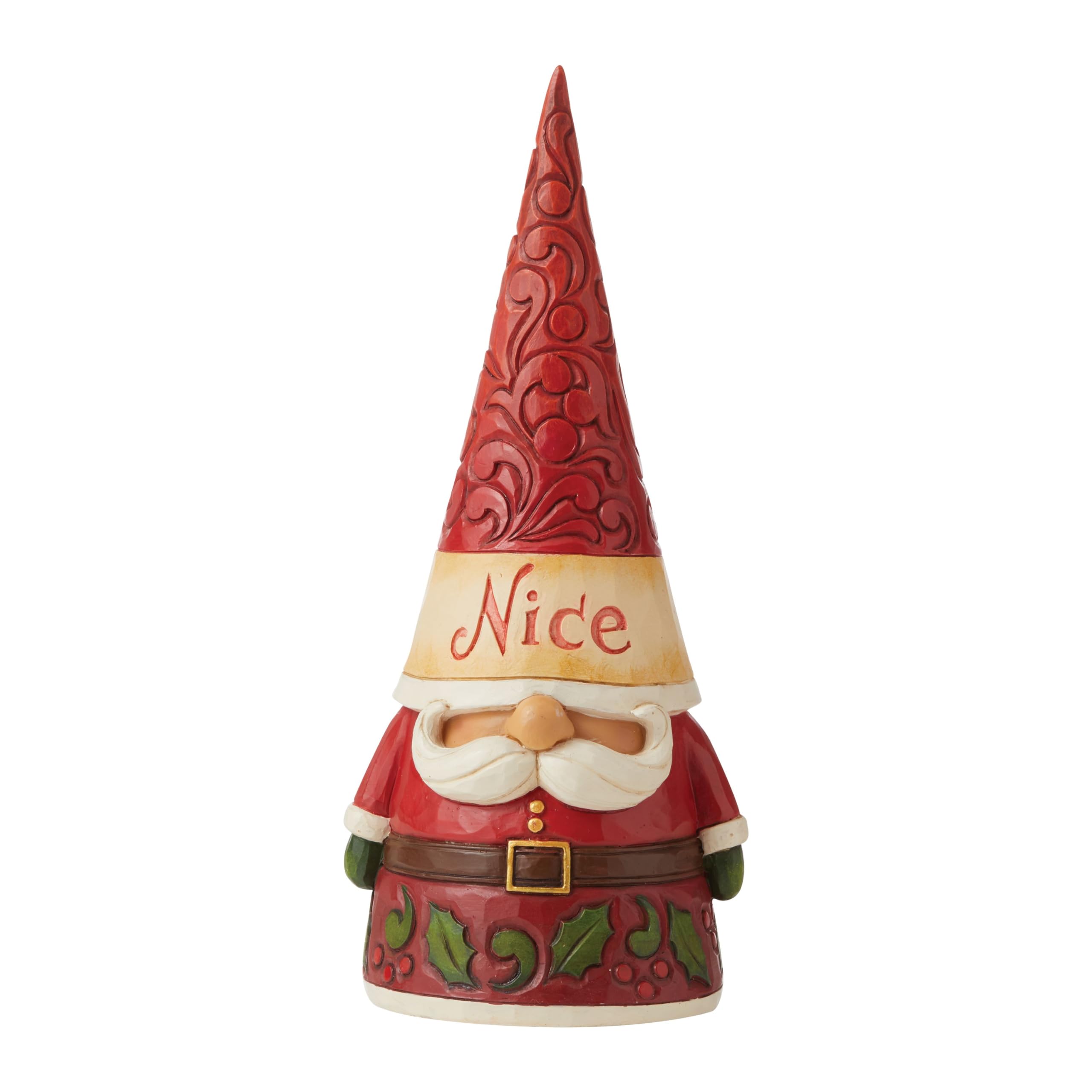 Heartwood Creek Enesco Jim Shore Naughty and Nice Two-Sided Gnome Figurine, Red,21 cm,6009185