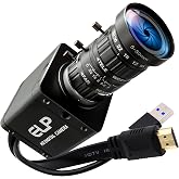 IFWATER 4K HDMI USB3.0 Simultaneous Output Camera H.264 High Speed 60fps Low Illumination Color Lightburn Webcam, 5-50mm 10X Zoom Manual Lens Plug &amp; Play for Windows Linux Android Live Streaming