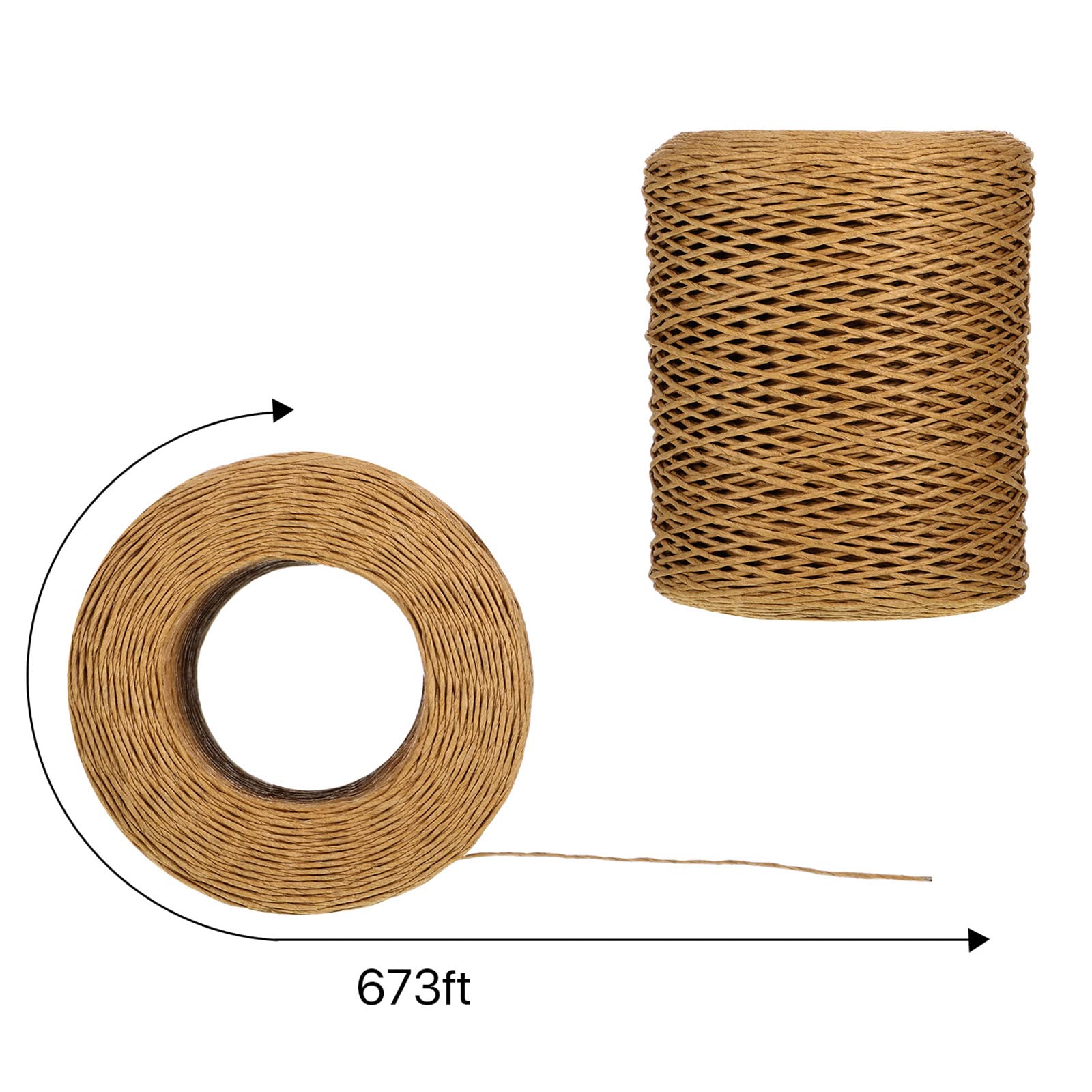 Syhood Floral Wire Vine Wire Bind Wire Rustic Wire Wrapping Wire for Flower Bouquets, Twine Made of Paper(Light Coffee)