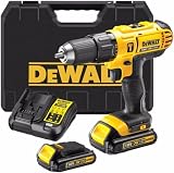 DEWALT 18V Combi Drill X2 Kit with 2 x 2Ah Li-ion Batteries Fast Charger T STAK view 1
