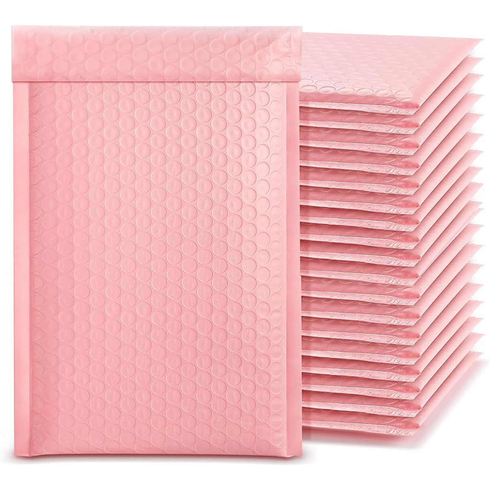60PCS Self-Seal Bubble Mailers, Padded Envelopes, Poly Bubble Mailers, Postal Wrap Envelope for Shipping, Mailing, Packaging (13 X 18CM)