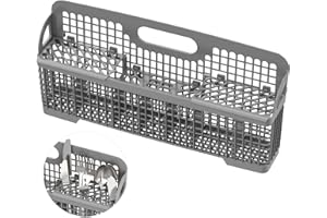 YEECHUN UPGRADED 8531233 WP8562043 Dishwasher Silverware Basket Replacement,Fits For Kitchenaid Kenmore Whirlpool Dishwasher Utensil Basket Parts KDFE104HPS0 KDTE334GPS0 Universal Dishwasher Cutlery Basket