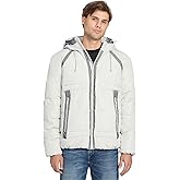 GUESS mens Fredric Taping Heavy Puffa Jacket