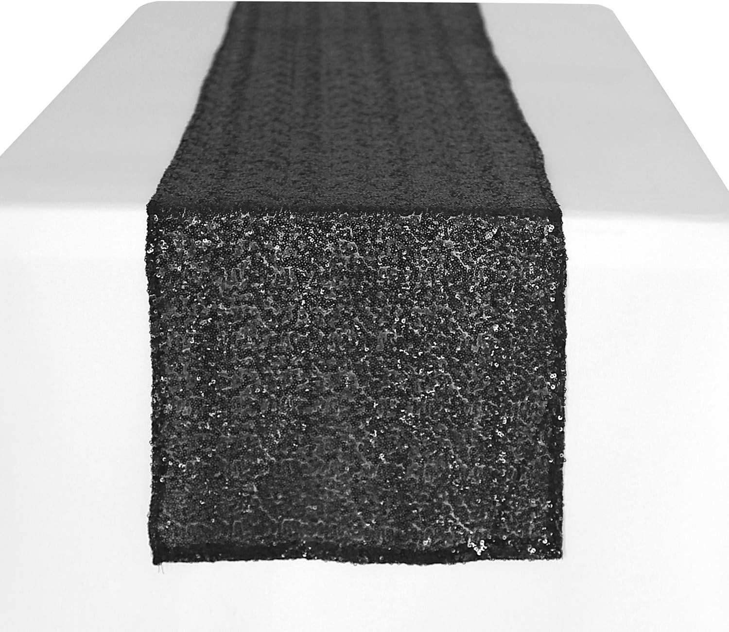 Peomeise 12x72 Inch Sequin Table Runner for Party Event Decorations