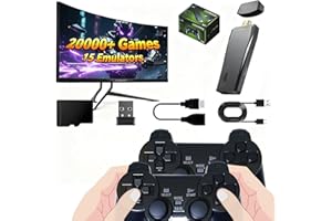 Retro Game Stick Classic Retro Gaming Console Built in 20000+ Games, Plug & Play Nostalgia Stick with 4K HDMI Output, Two Con