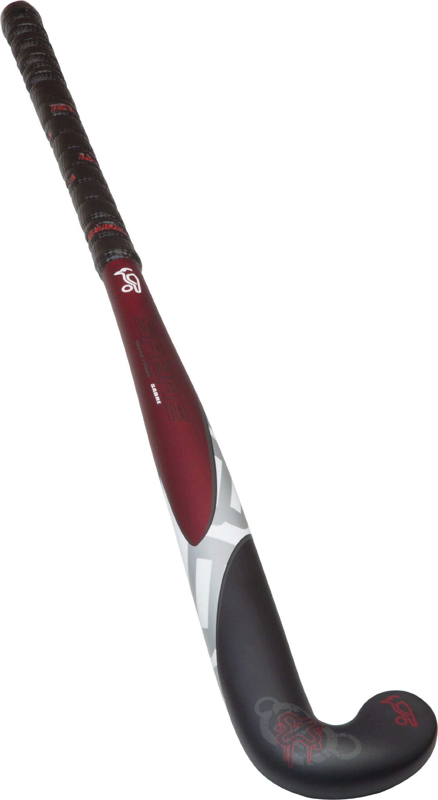 Kookaburra Kids 2011 Wooden Sabre Stick - Black/Red, 34 Inch