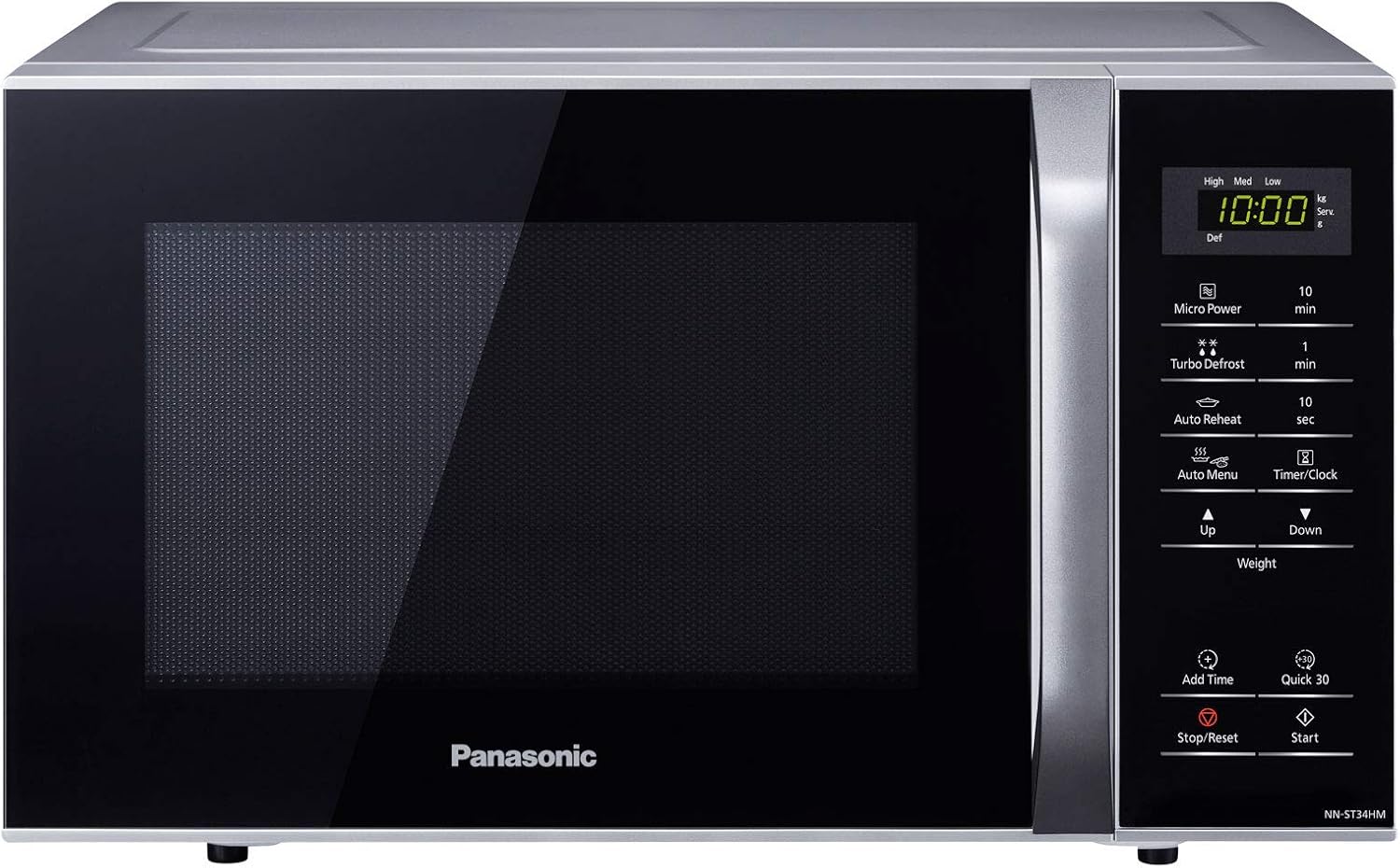 Panasonic 25 Liters Solo Microwave, Silver NNST34H, 1 Year Warranty