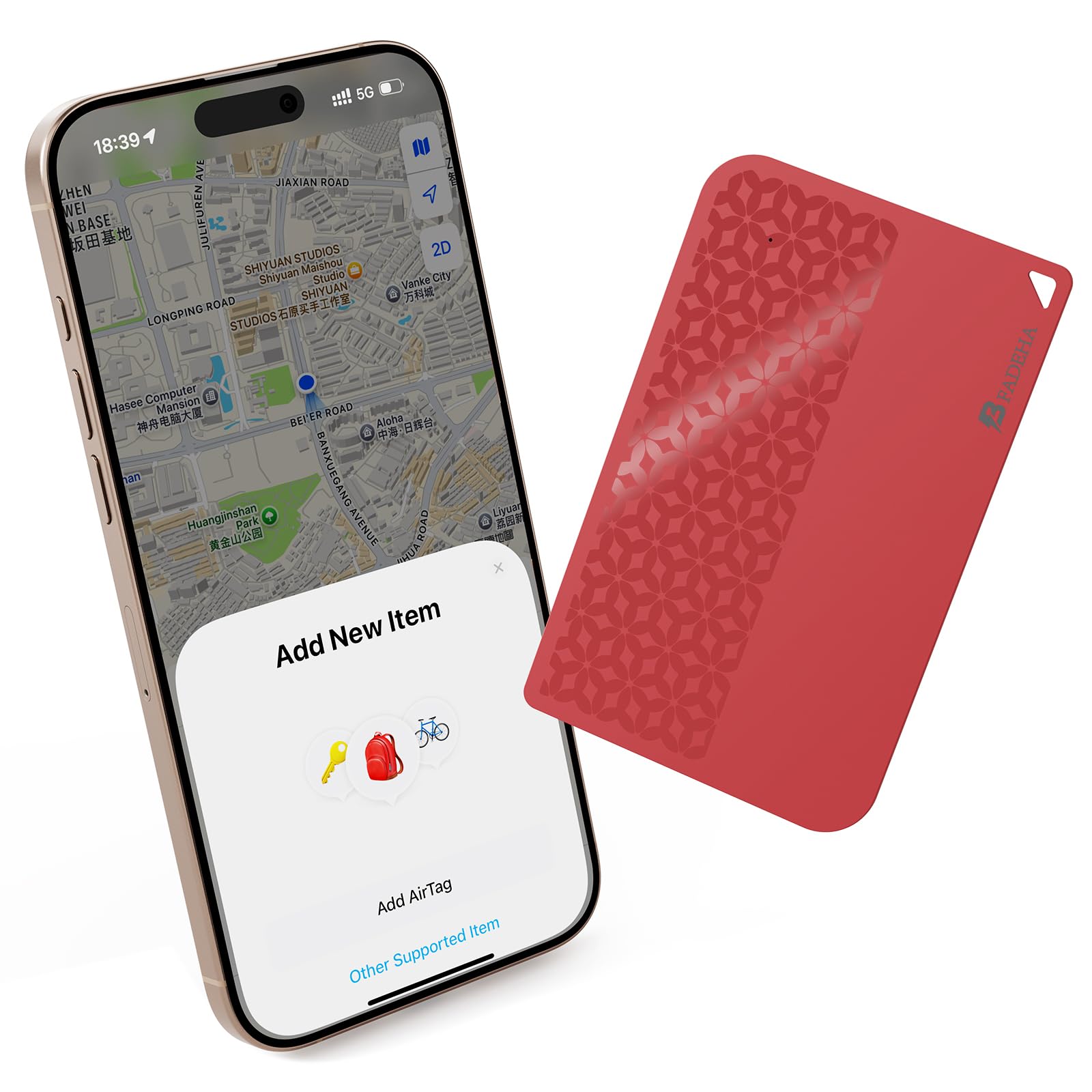 Photo 1 of 2025 [Apple MFi Certified] (iOS Only) Bluetooth Tracker Smart Finder for Apple Find My, iPhone Card Wallet Finder GPS Tracker, 5-10 Years Battery, Keys Finder and Item Locator for Keys, Bags, Passport