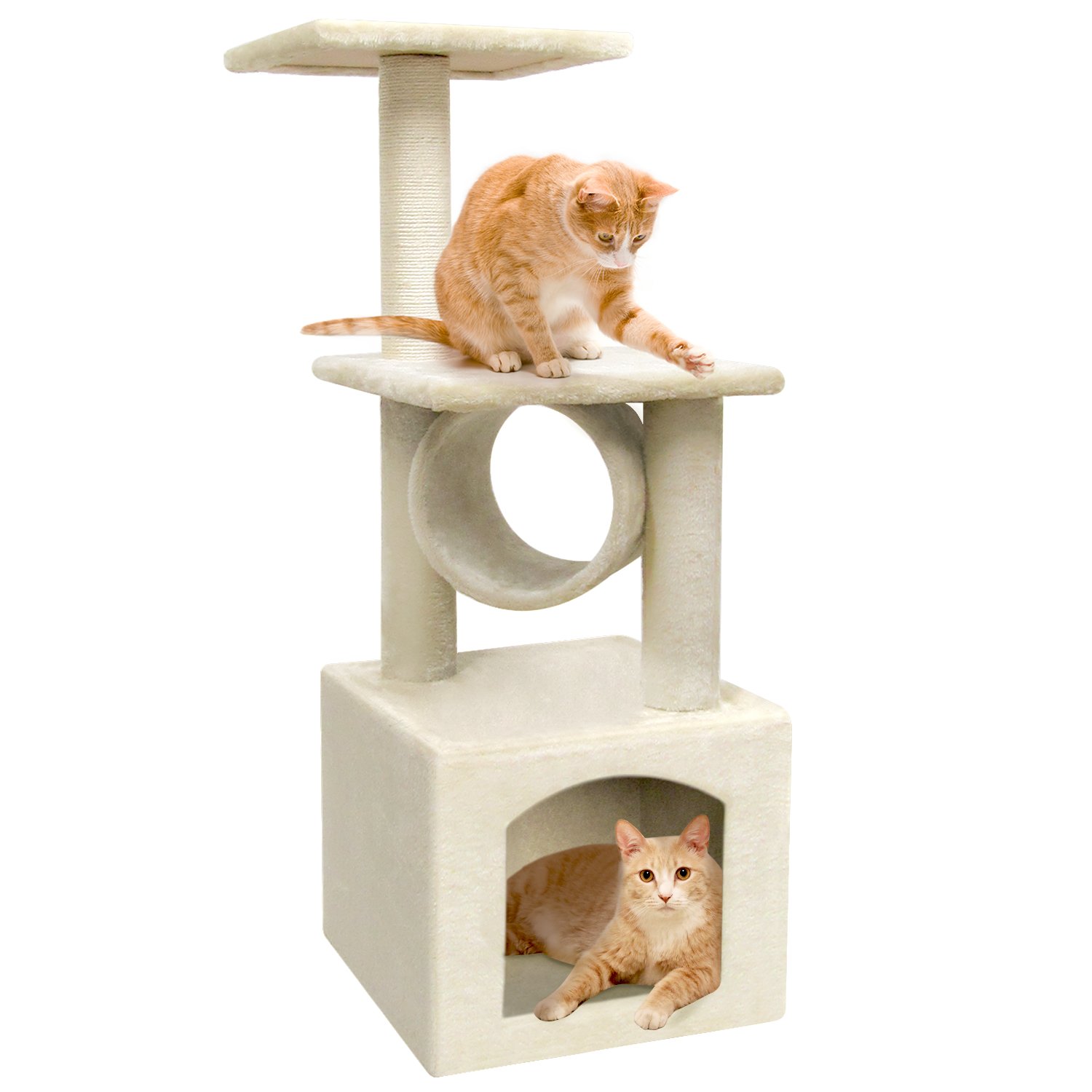 Beau Jardin Cat Tree with Cat Scratching Posts MultiLevel Cat Tower