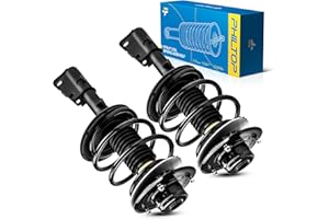 PHILTOP Front Struts Shock Absorber Assembly Fits Caravan 2001-2007, Grand Caravan, Town & Country, Voyager, Complete Suspension 171572L 171572R, Struts with Coil Spring Assemblies SAA369 2 PACKS