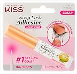 KISS 24 Hour Strip Eyelash Adhesive Clear - Latex Free Aloe Hypoallergenic