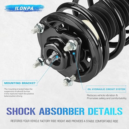 Ford Escape 2011 Front Struts Shock Absorber Sway Bar Links Kit