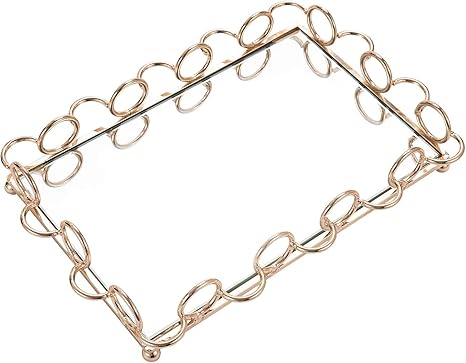 qilicz Espejo Bandeja decorativa bandeja Espejo Bandeja Bandeja de