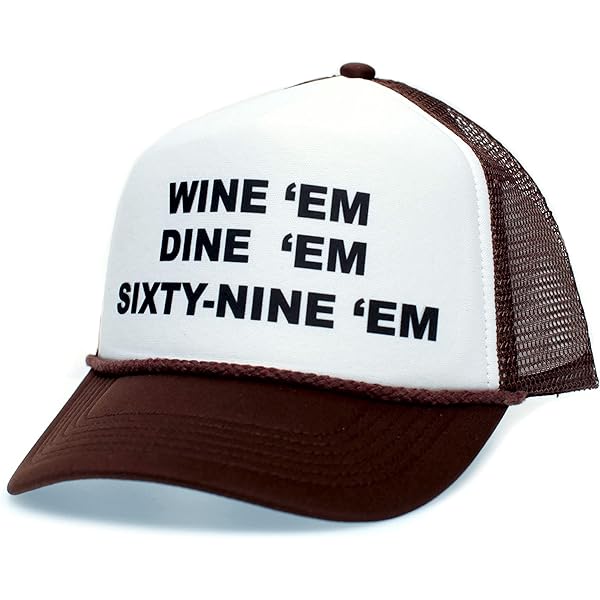 Wine EM Dine EM Sixty-Nine EM 69 Custom Hat Cap Unisex-Adult One