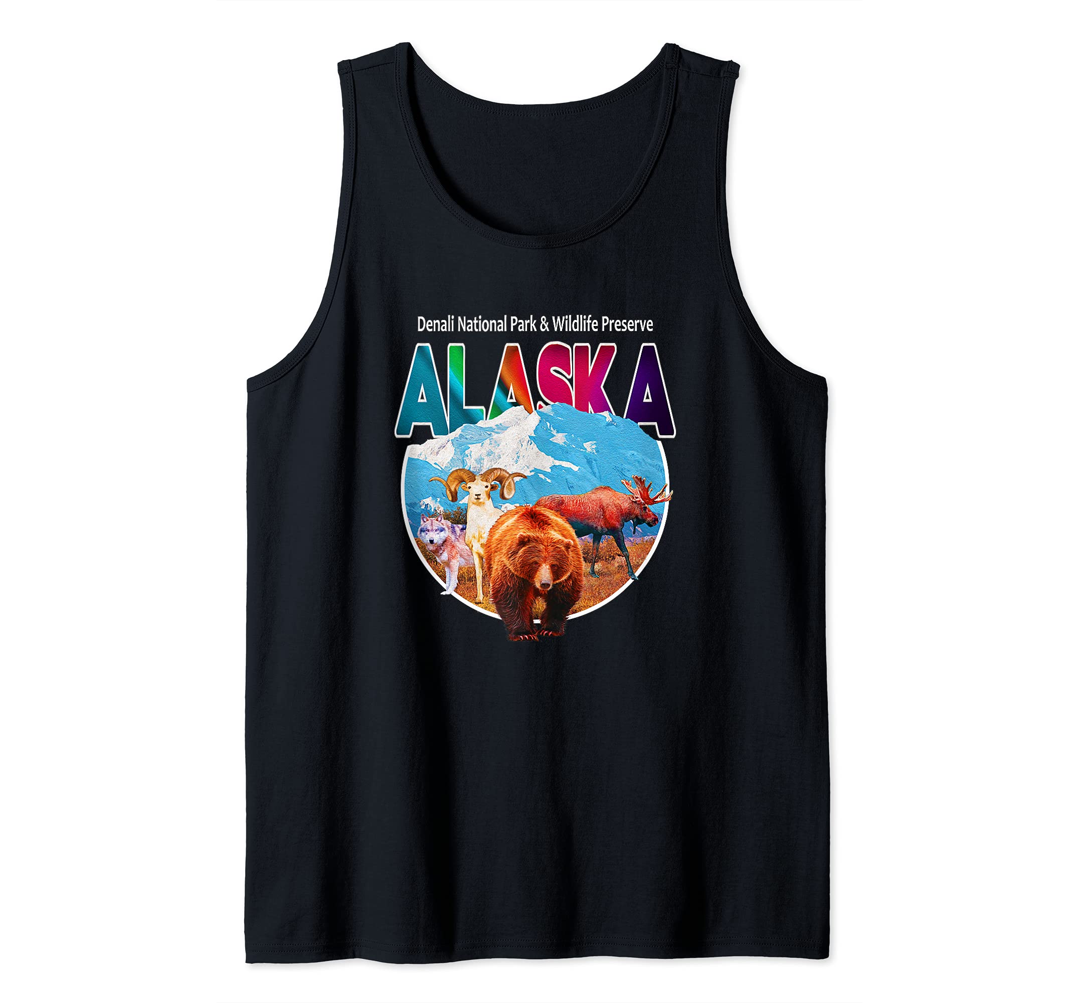 Denali National Park Preserve Wildlife Alaska Keepsake Tank Top