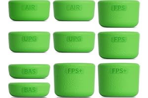 ELETIUO 5 Pairs/10 Pcs Thumb Grips Set for Xbox Series X/S,Xbox One,Xbox One X/S Controller,Anti-Slip Silicone Joystick Cap with 5 Designs, Custom Analog Thumbsticks Cover,Green