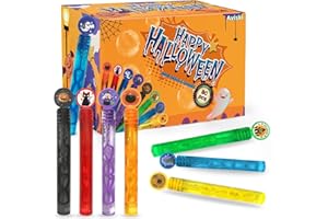 AVISKI 80 Pack Halloween Bubble Wands, Mini Bubble Wands for Halloween Party Favors, Toys for Girls Boys Kids Toddler Adults, Party Bag Stuffers Goodie Bag Filler, Classroom Prizes