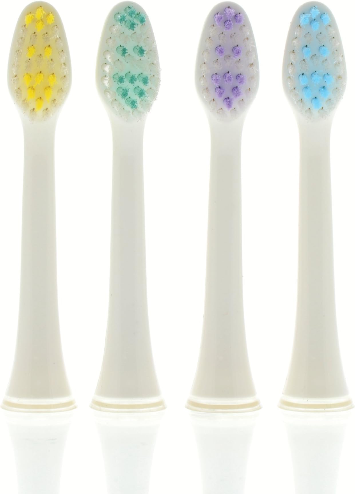 Great Smile Store GS25093-0104 Replacement Brushes for Crystal Care Professional Sonic Toothbrush, White (Pack of 4)