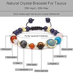 Vinswet Taurus Zodiac Bracelets for Women Men,12