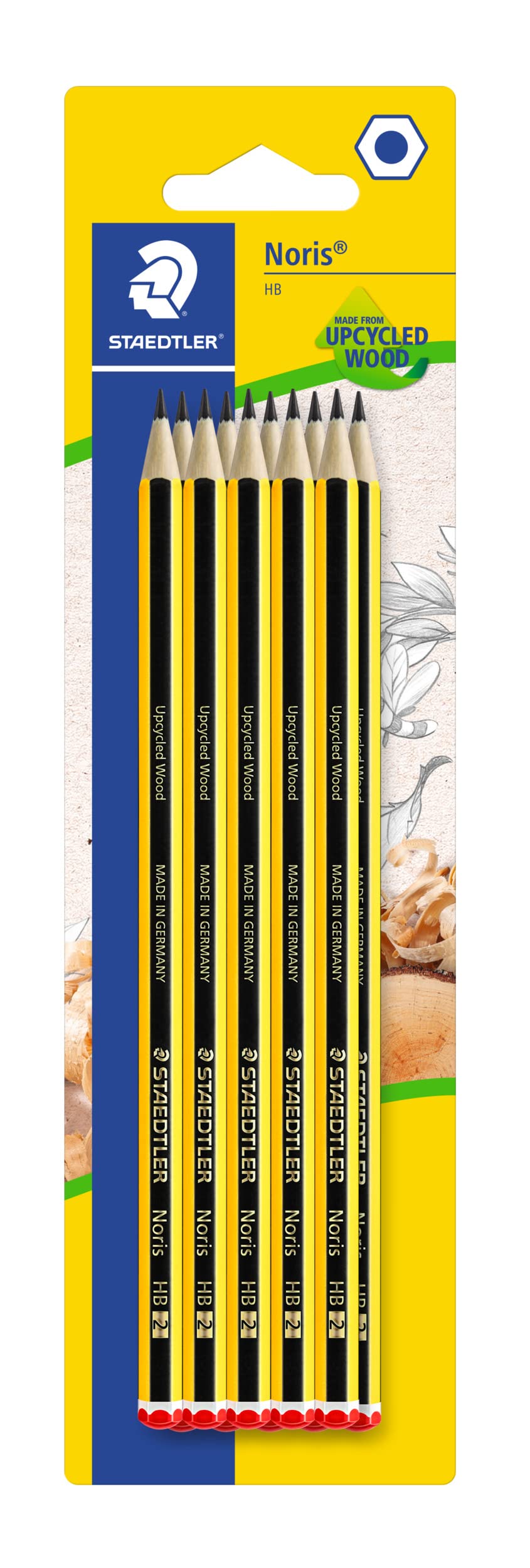 Staedtler Noris 120 HB Pencil, Double Stacked, Pack of 10