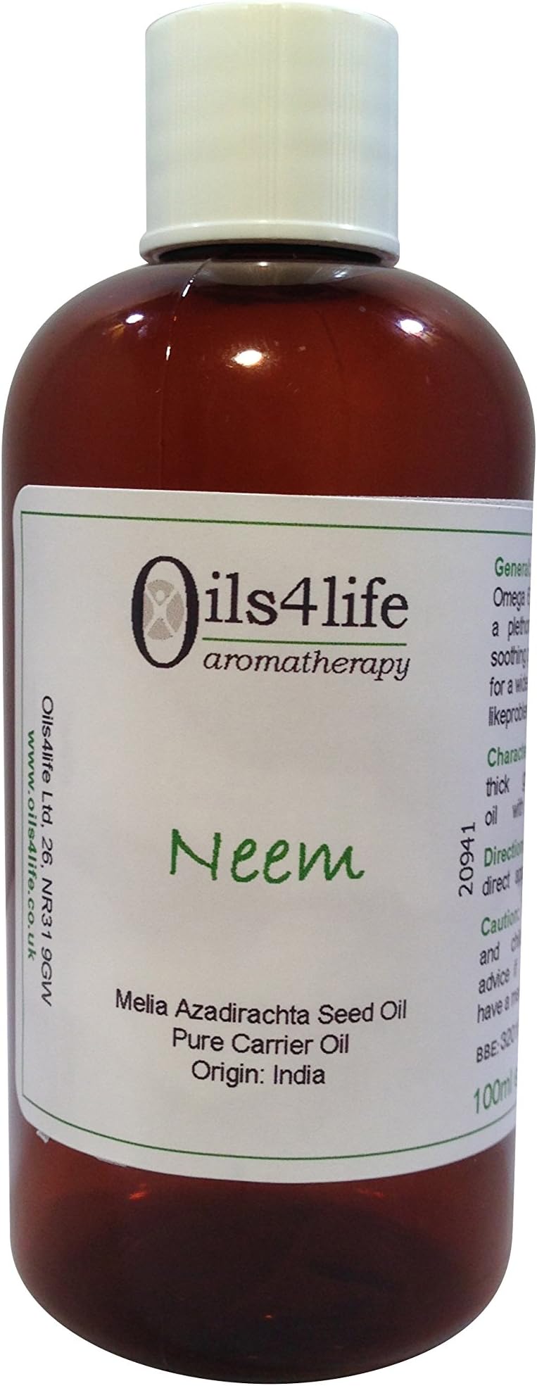 100ml Neem carrier oil - Melia Azadirachta