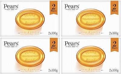 PEARS Pears Transparent Soap 2x100g 4 Pack 8 Bars