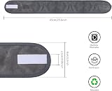 KinHwa Spa Headband Makeup Wrap Face Wash Shower Yoga Sports 3 Pack Gray view 3