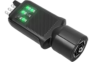 Oyviny 7 Pin Trailer Plug Tester & 4 Pin Trailer Tester with Double-Sided LED Indicators, Trailer Light Tester for Boat Trailer RV Truck Camper, Not Suitable for Vehicle with Lamp Out Sensor