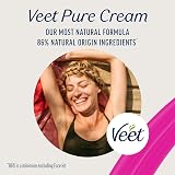 Veet Pure Hair Removal Cream 400ml Legs & Body with Spatula 24h Hydration view 6
