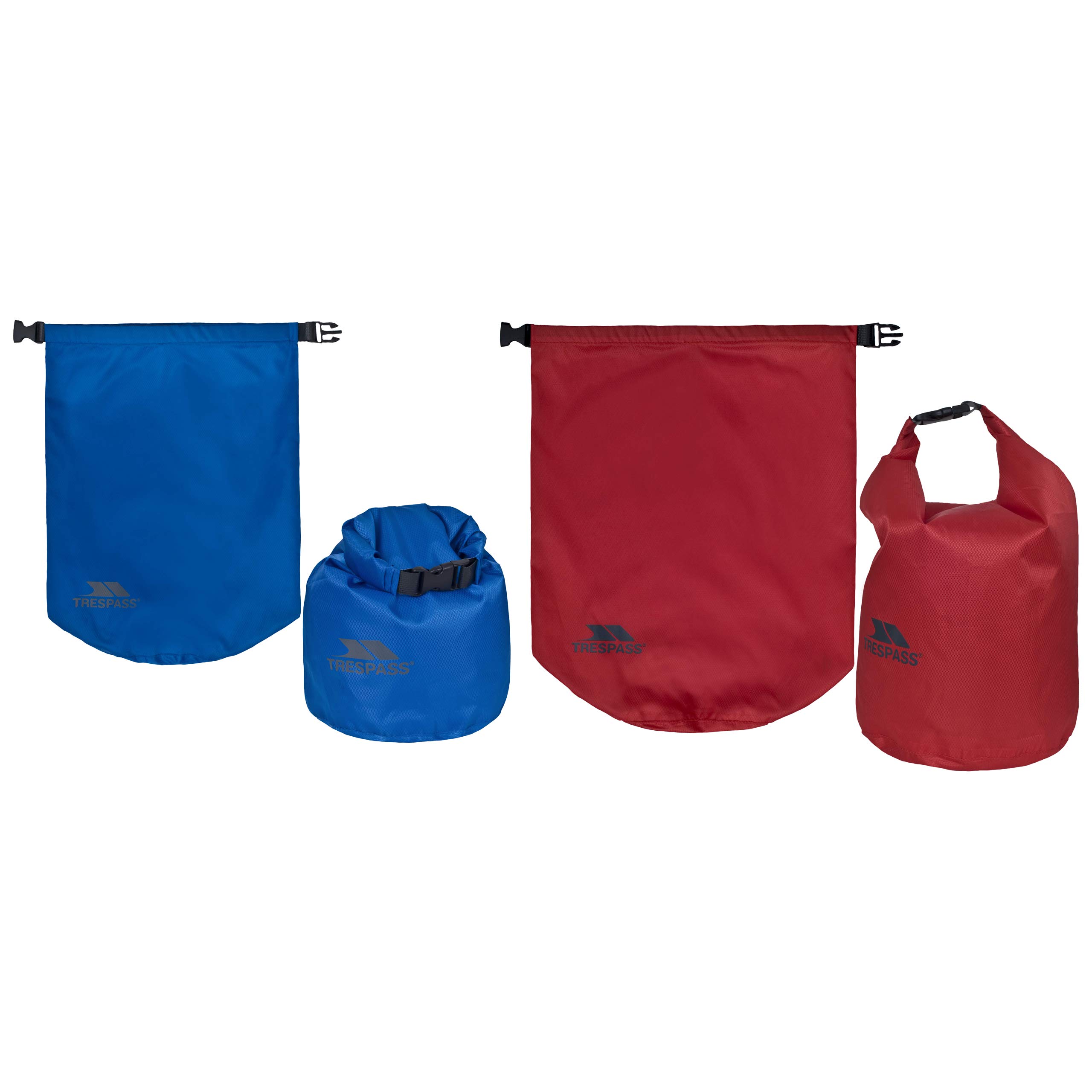 Trespass Euphoria, Assorted, 2x Dry Bag with Sealed Seams 15L / 10L, Multicolour