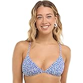 Body Glove Womens Evelyn Fixed Triangle Halter Bikini Top Swimsuit with 2-Way BackBikini Top