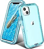 ORIbox for iPhone 15 Plus/14 Plus Case Blue, [10 FT